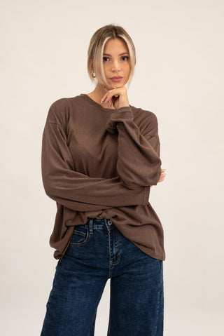 Maglia Over Cotone moro|Colore:Moro
