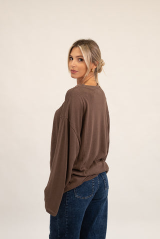 Maglia Over Cotone moro|Colore:Moro