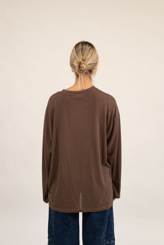 Maglia Over Cotone moro|Colore:Moro