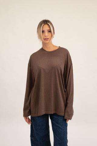 Maglia Over Cotone moro|Colore:Moro