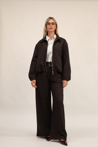 Giacca Zip  moro|Colore:Moro