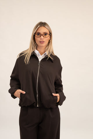 Giacca Zip  moro|Colore:Moro