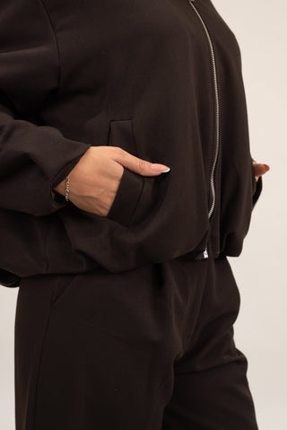 Giacca Zip  moro|Colore:Moro
