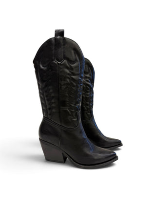 Stivale Texano nero|Colore:Nero