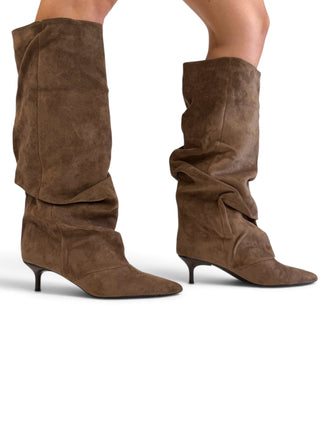 Stivale Slouchy Suede Kitten khaki|Colore:Khaki