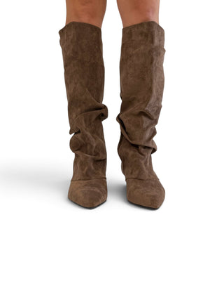Stivale Slouchy Suede Kitten khaki|Colore:Khaki