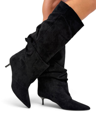 Stivale Slouchy Suede Kitten nero|Colore:Nero