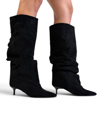 Stivale Slouchy Suede Kitten nero|Colore:Nero