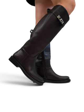 Stivale Fibbia moro|Colore:Moro
