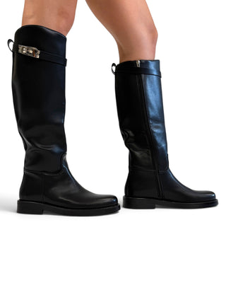 Stivale Fibbia nero|Colore:Nero