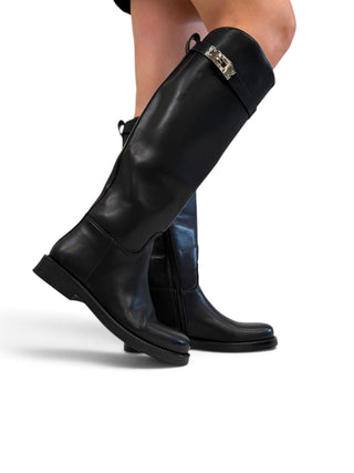 Stivale Fibbia nero|Colore:Nero