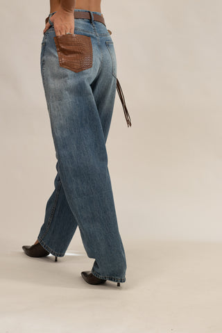 Jeans Wideleg Piton jeans|Colore:Jeans