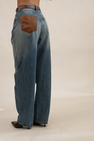 Jeans Wideleg Piton jeans|Colore:Jeans