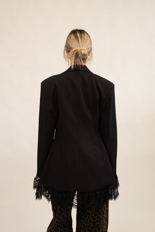 Blazer Pizzo nero|Colore:Nero