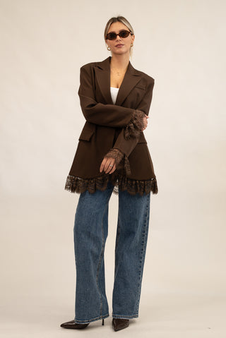 Blazer Pizzo moro|Colore:Moro