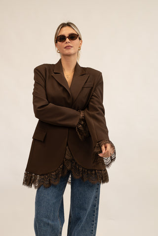 Blazer Pizzo moro|Colore:Moro