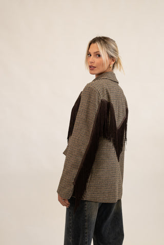 Blazer Frange moro|Colore:Moro