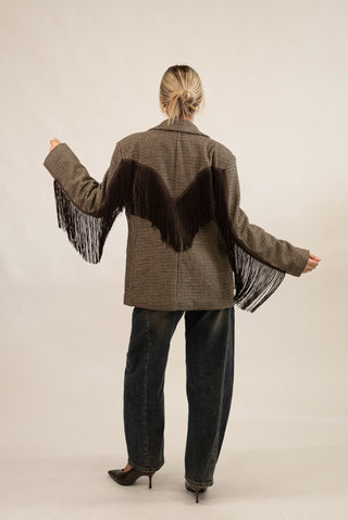 Blazer Frange moro|Colore:Moro