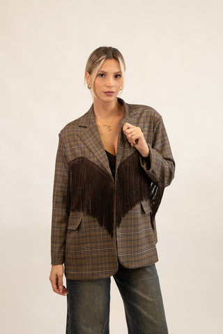 Blazer Frange moro|Colore:Moro