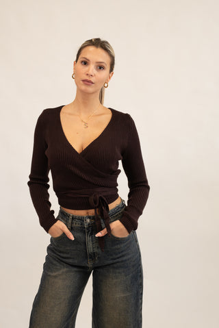 Maglia Incrocio moro|Colore:Moro