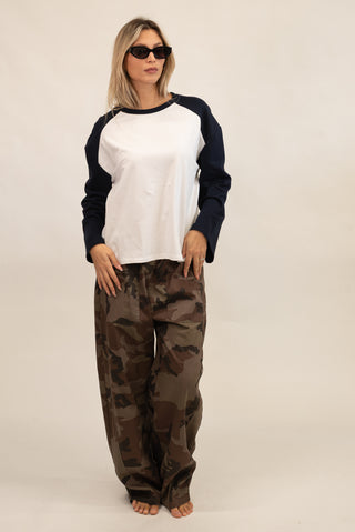 Pantalone Camouflage v.millitare|Colore:V.millitare
