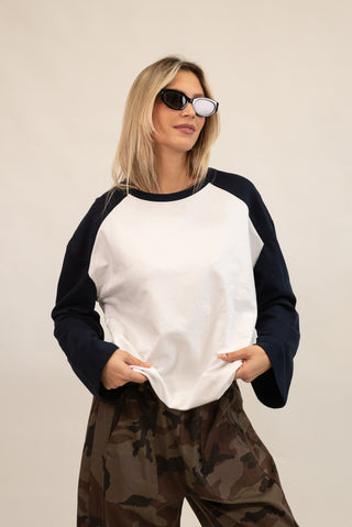 Maglia Football bianco/blu|Colore:Bianco/blu