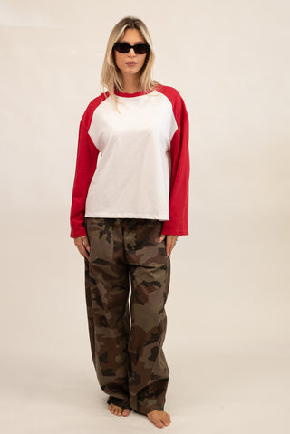 Maglia Football bianco/rosso|Colore:Bianco/rosso
