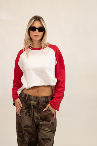 Maglia Football bianco/rosso|Colore:Bianco/rosso