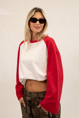 Maglia Football bianco/rosso|Colore:Bianco/rosso