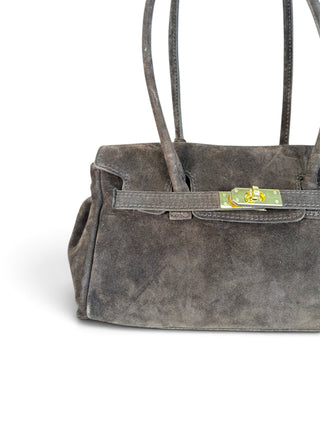 Borsa Suede Gold moro|Colore:Moro