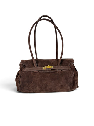 Borsa Suede Gold moro|Colore:Moro