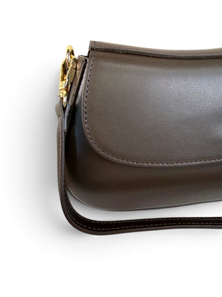 Borsetta Vera Pelle Double moro|Colore:Moro
