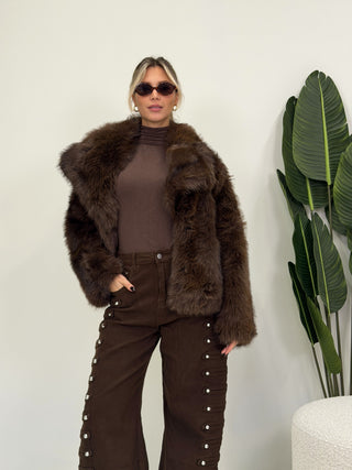 Ecopelliccia moro|Colore:Moro