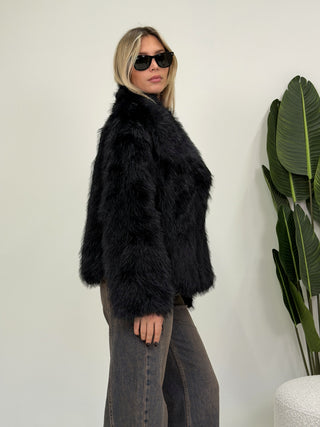 Ecopelliccia Nero|Colore:Nero