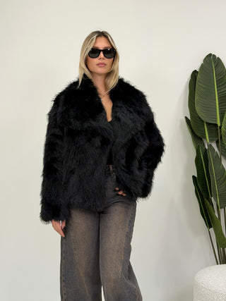 Ecopelliccia Nero|Colore:Nero