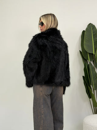 Ecopelliccia Nero|Colore:Nero