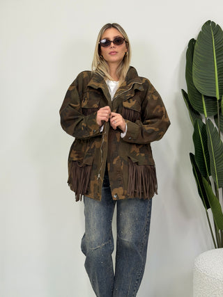 Giaccone Camouflage verde militare|Colore:Verde militare
