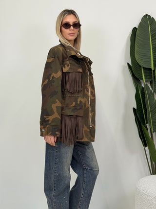 Giaccone Camouflage verde militare|Colore:Verde militare