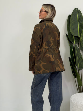 Giaccone Camouflage verde militare|Colore:Verde militare