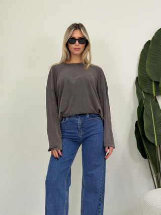 Maglia Basic Long Sleeve grigio|Colore:Grigio