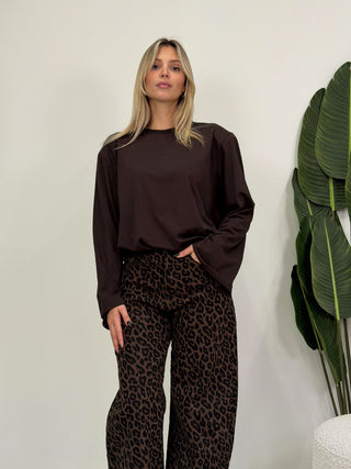 Maglia Basic Spalline moro|Colore:Moro