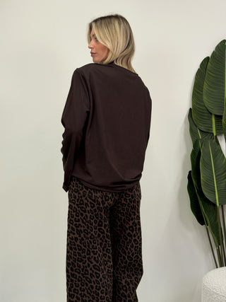 Maglia Basic Spalline moro|Colore:Moro