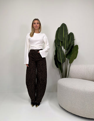 Maglia Basic Drappeggiata panna|Colore:Panna