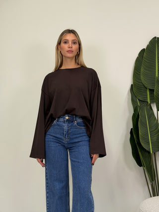 Maglia LongSleeve Basic moro|Colore:Moro