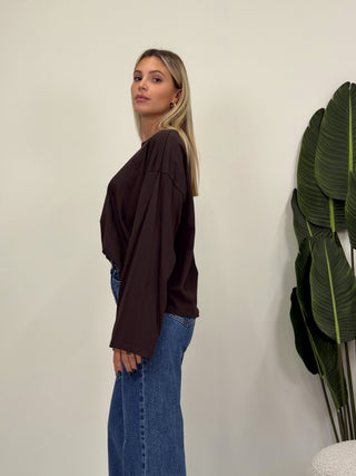 Maglia LongSleeve Basic moro|Colore:Moro