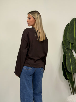 Maglia LongSleeve Basic moro|Colore:Moro
