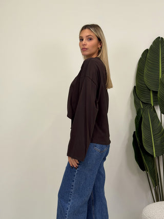 Maglia LongSleeve Basic moro|Colore:Moro