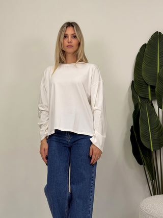 Maglia LongSleeve Basic panna|Colore:Panna