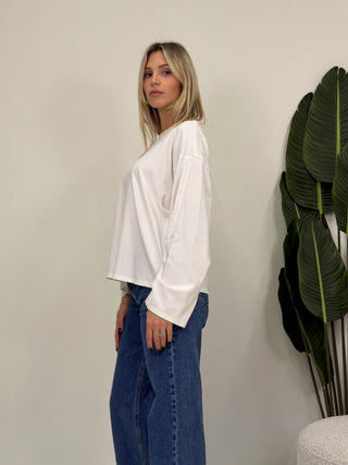 Maglia LongSleeve Basic panna|Colore:Panna