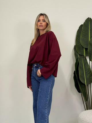 Maglia LongSleeve Basic bordeaux|Colore:Bordeaux